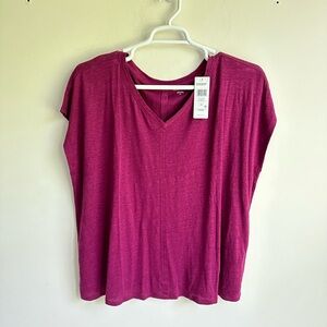Eileen Fisher linen knit tee